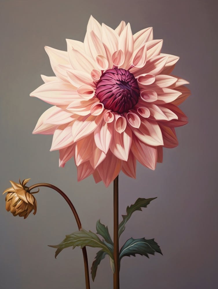 Floral Illustration Dahlia 1