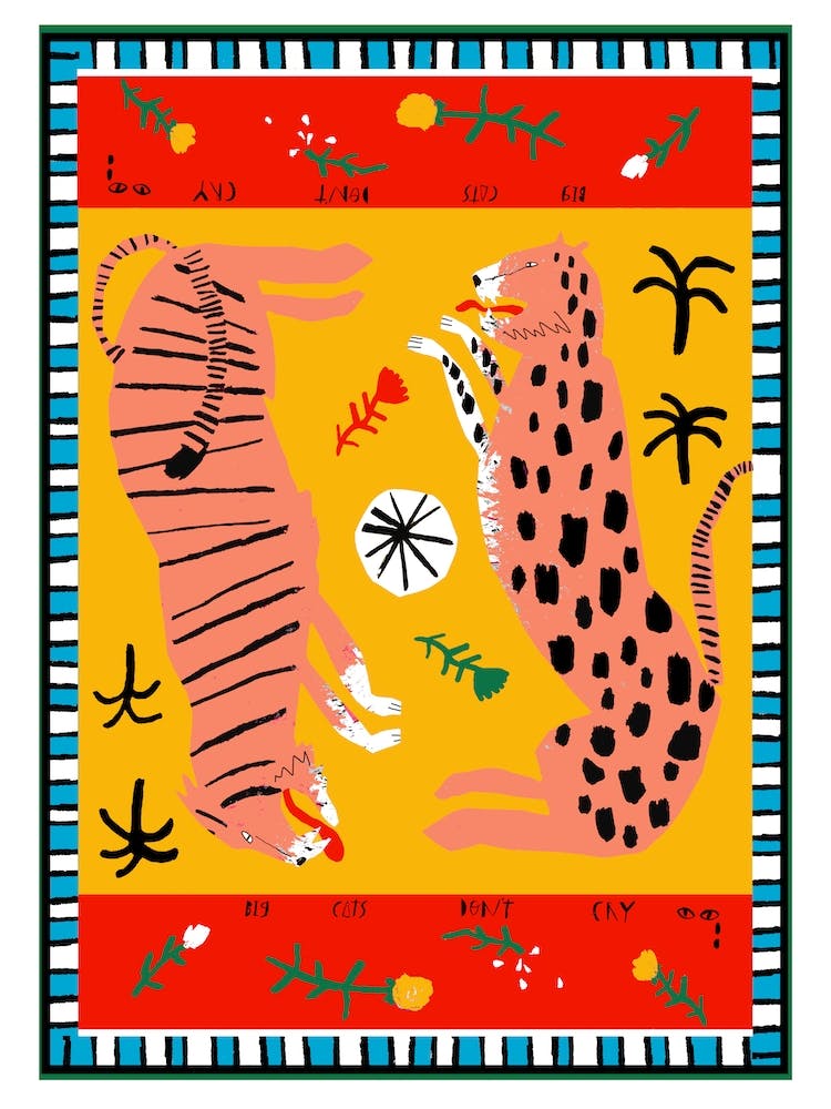 Big Cats Dont Cry Pink