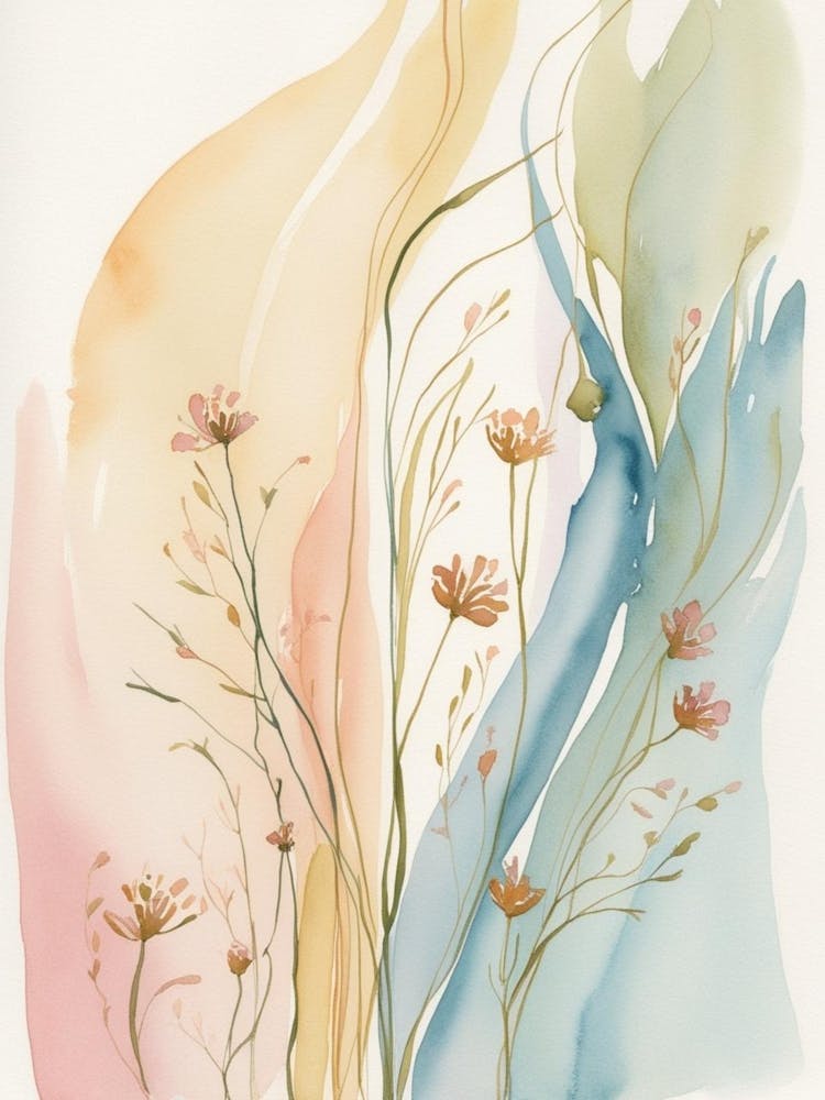 'Watercolor Flowers' 1