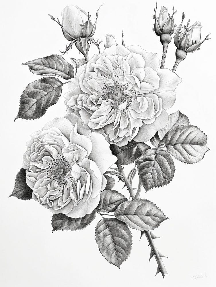 Roses Sketch 64