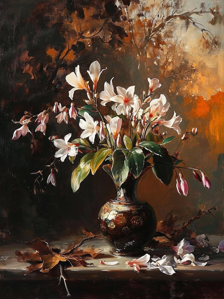 Baroque Floral Still Life Cyclamen 3