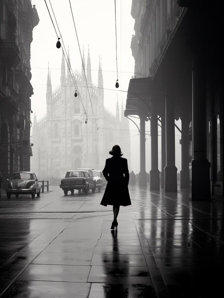 Milan, Italy,  Black And White Analogue Photography  2