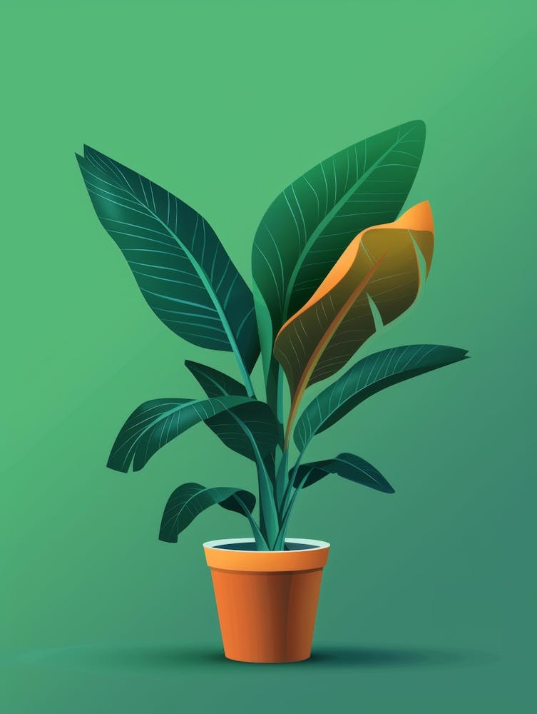 Banana Plant In A Pot 9