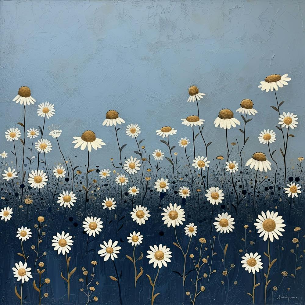 Wild Flowers Field Fairycore Painting 1