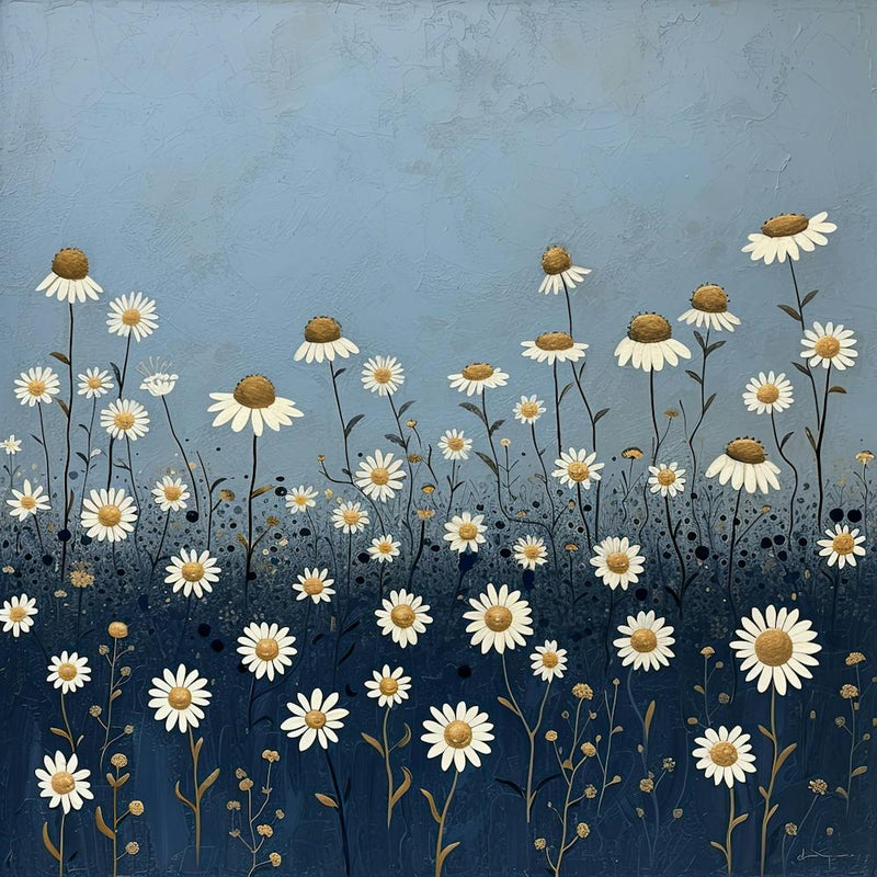 Wild Flowers Field Fairycore Painting 1