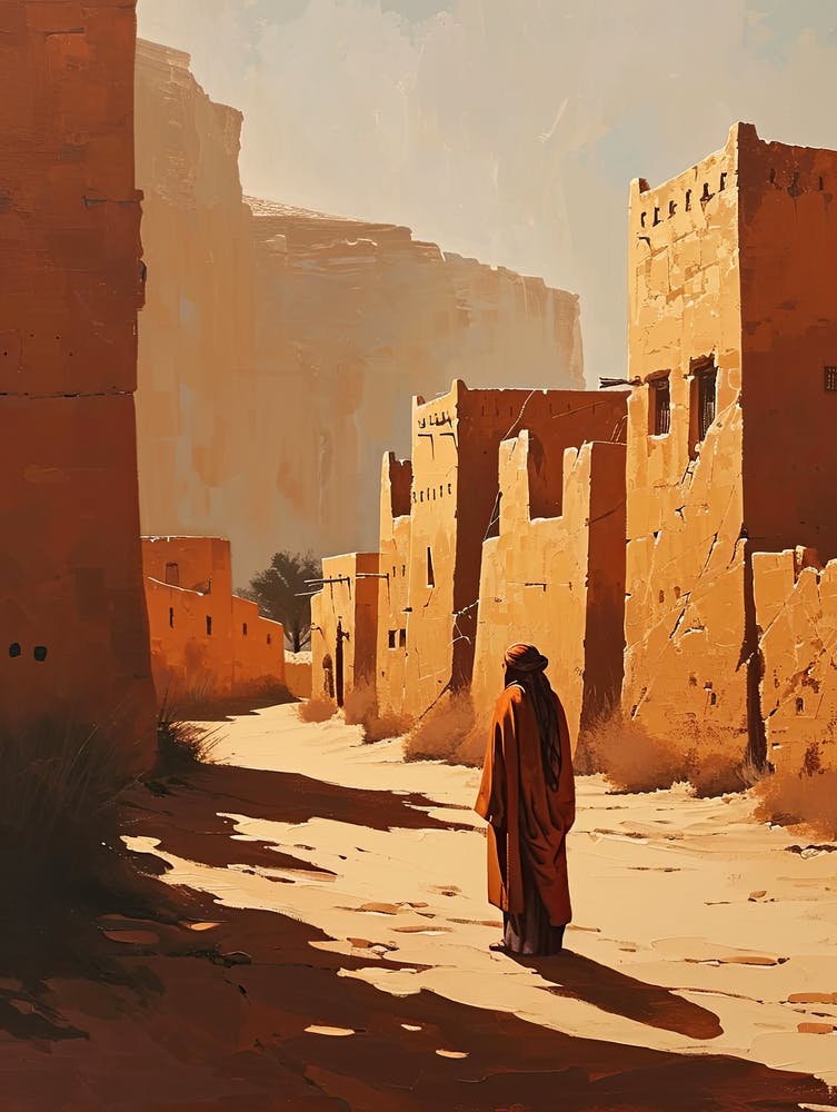 Arabian Man In The Desert