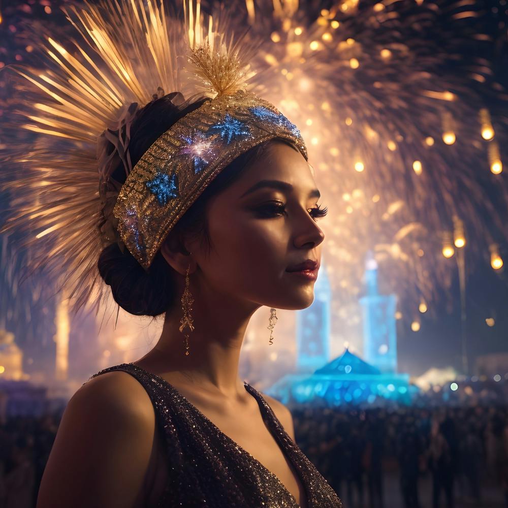 Beautiful Woman In A Costume ( pharaoh and ancient Egyptian )
