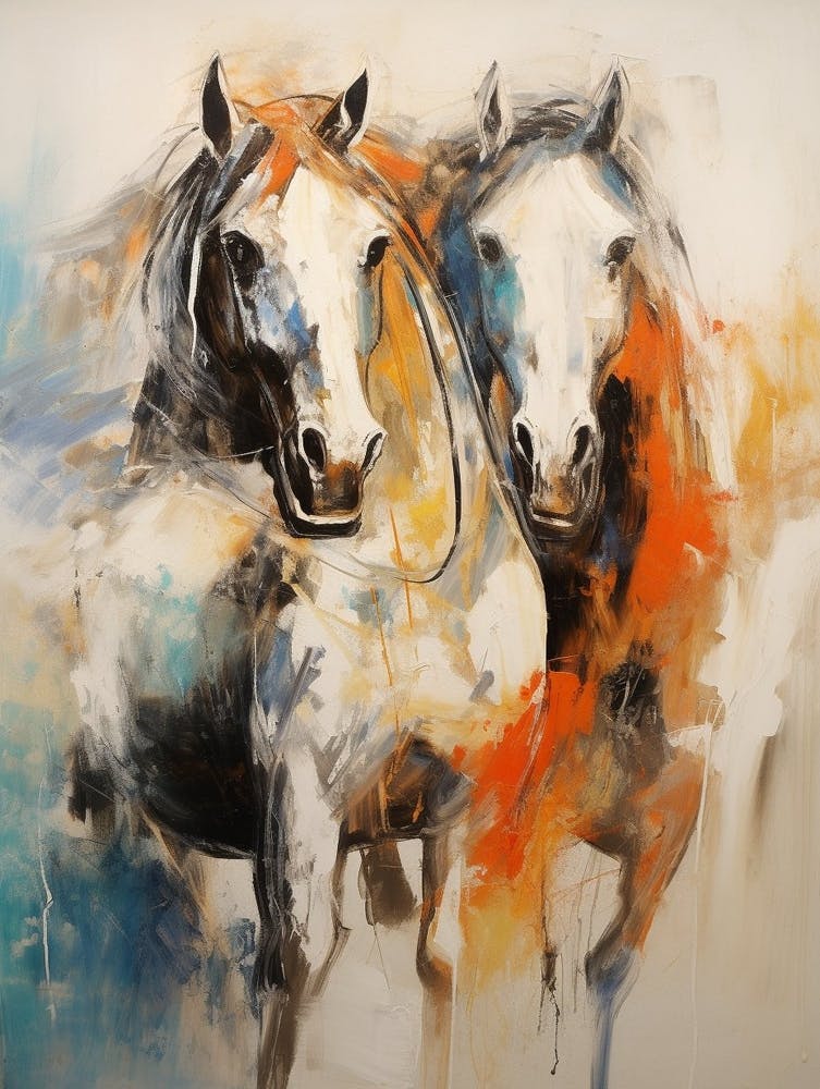 Horse Abstract Expressionism 2