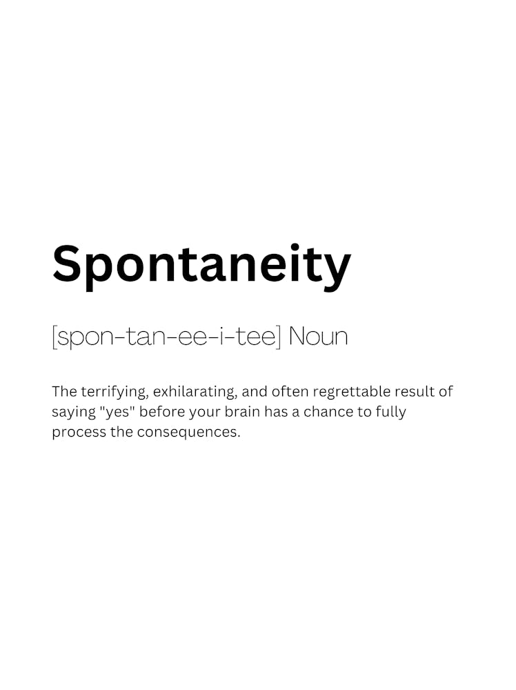 Spontaneität Definition Bedeutung