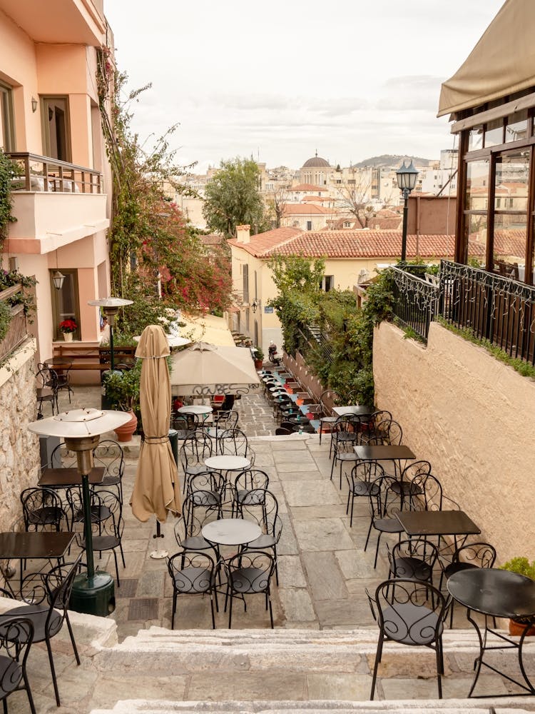 Greek Cafe in the Plaka of Athens