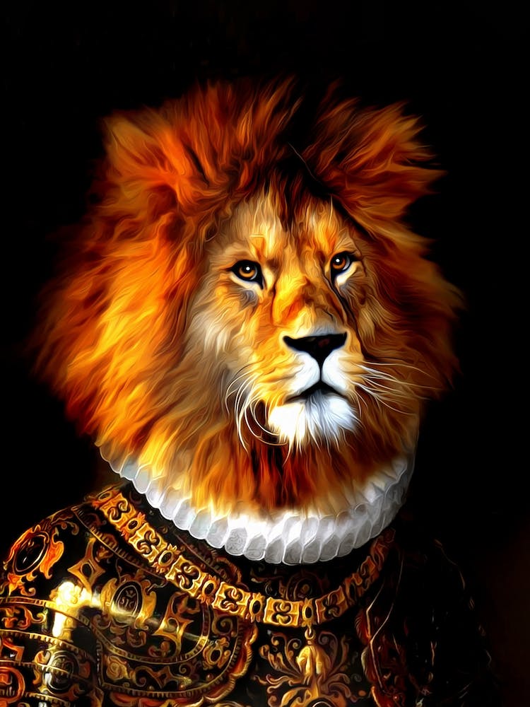 Young King Aras The Lion Pet Portraits