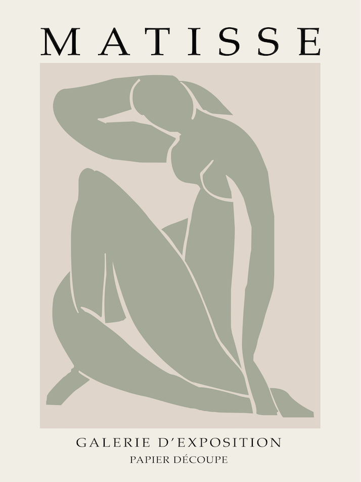 Matisse Galerie D'exposition Papier Decoupe Minimalist artwork 3