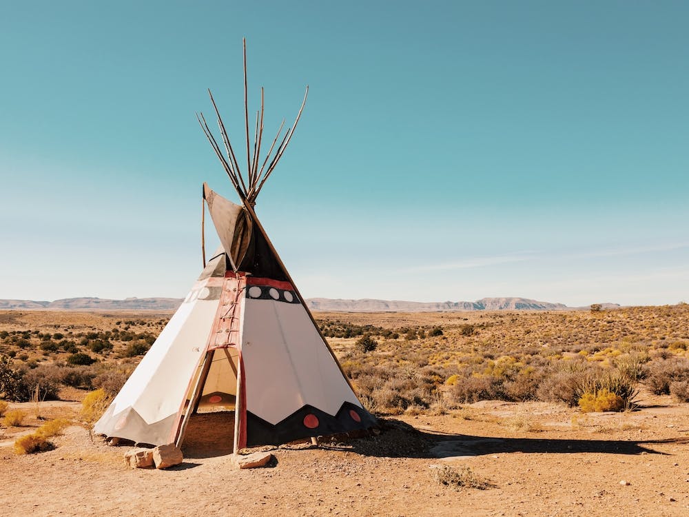 Tepee In Desert