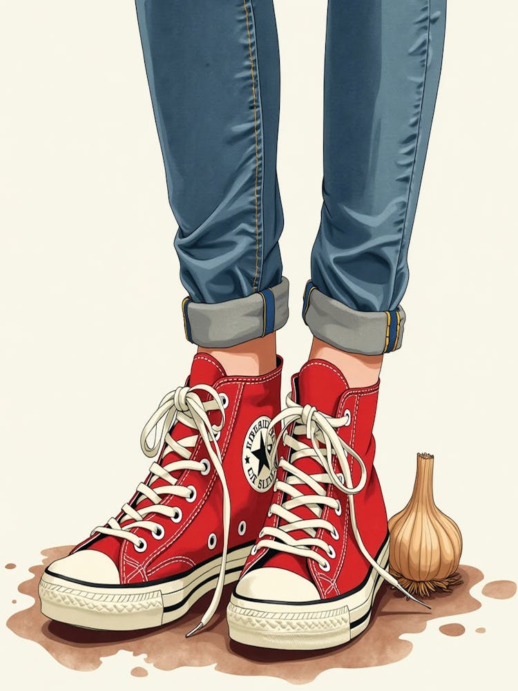 Red Converse Sneakers
