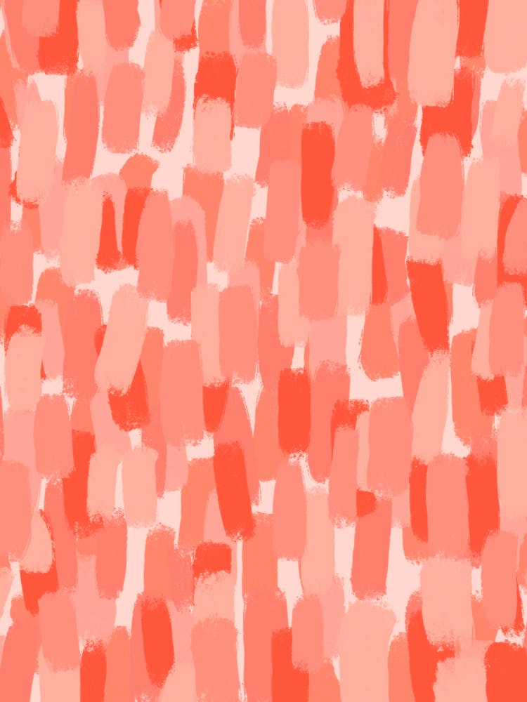 Brush Stroke Abstract Peach Orange