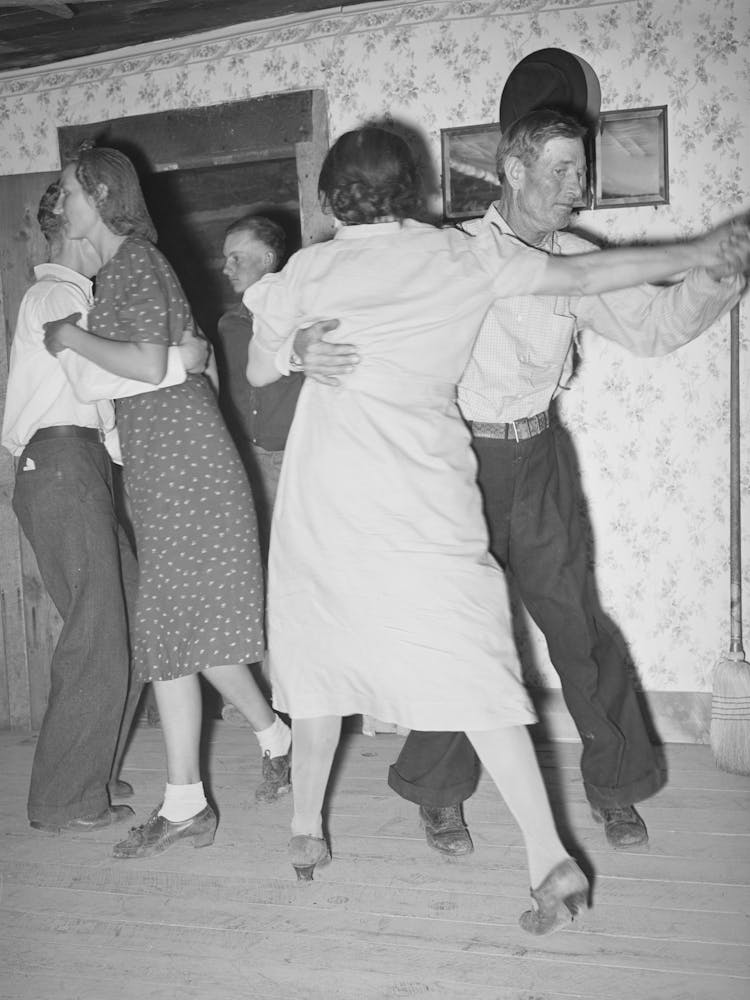 Round Dance, Pie Town, New Mexico, Among People Where Square Dancing Is The Usual Form Of Dancing, Regular Ball