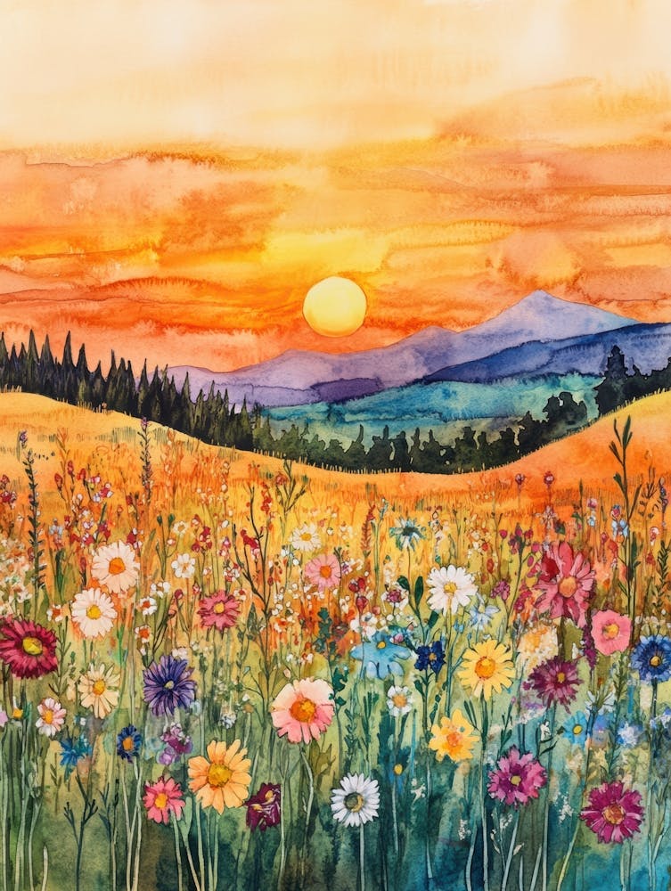Sunset In The Meadow 3