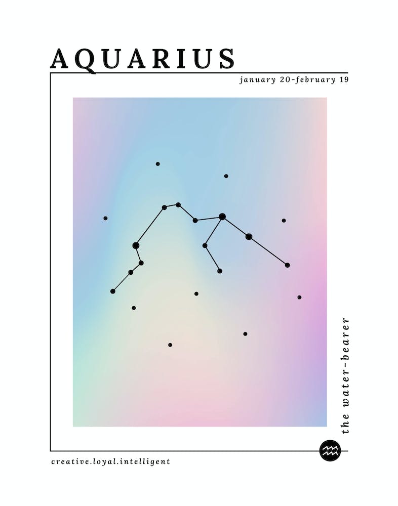 Aquarius Zodiac Sign | Iridescent