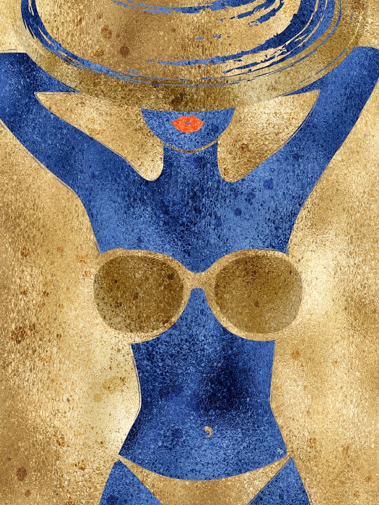 Golden Hour Blue Girl