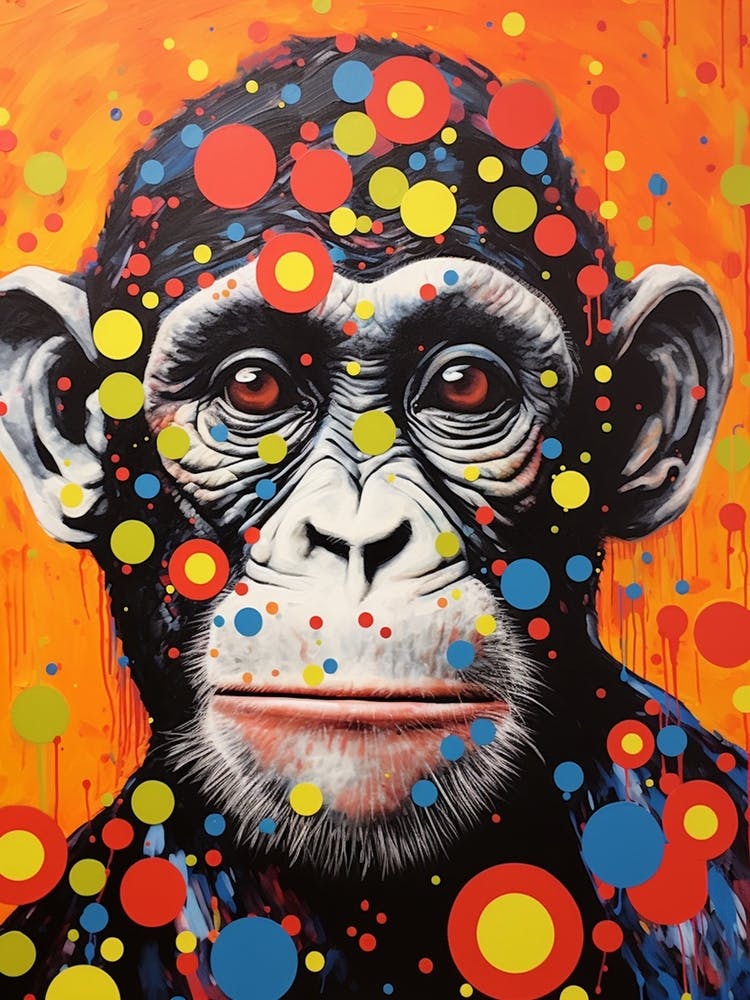 Retro Dots Monkey