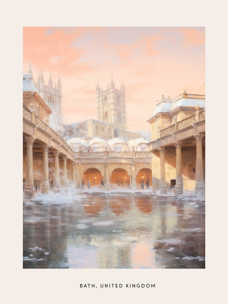 Dreamy Winter Painting Poster Bath United Kingdom 2