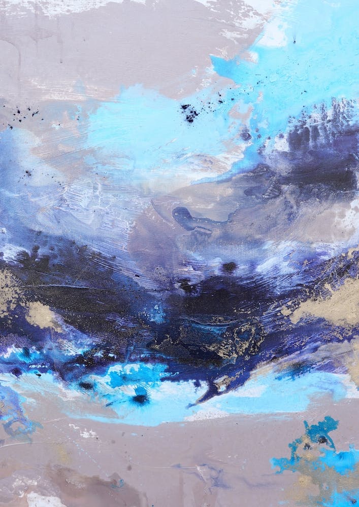  Blue Ocean Abstract Painting 1