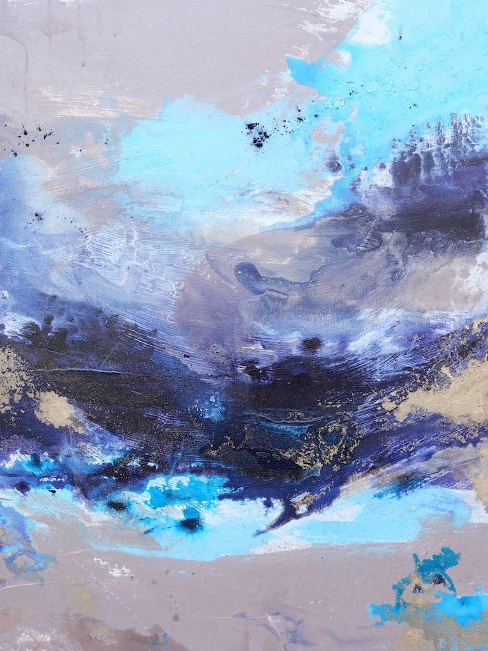  Blue Ocean Abstract Painting 1
