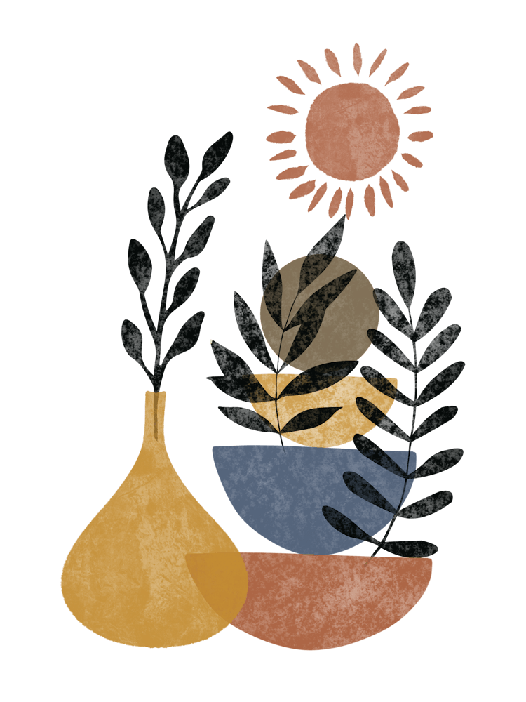 Sun And Flowers