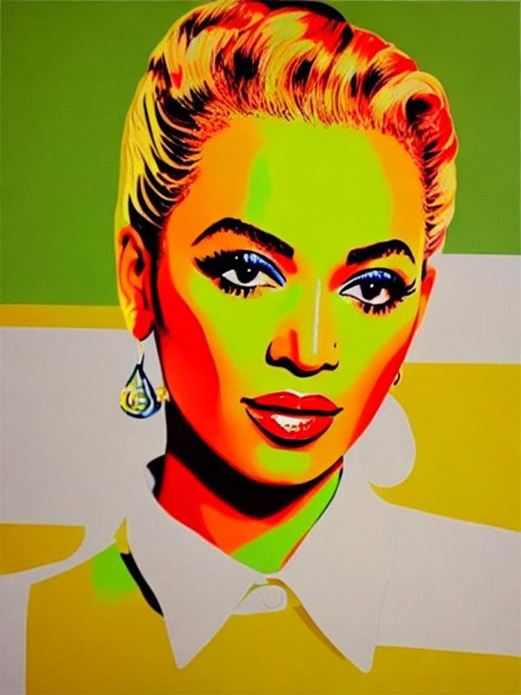 Beyoncé 1 Colourful Pop Art