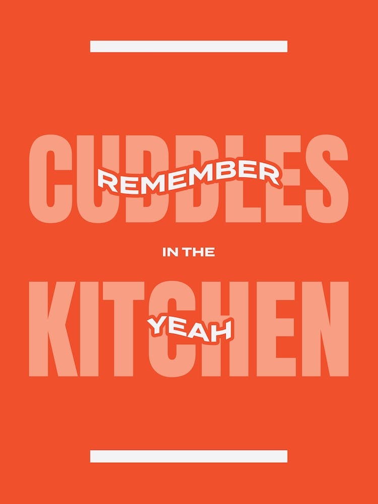 Cuddles In The Kitchen