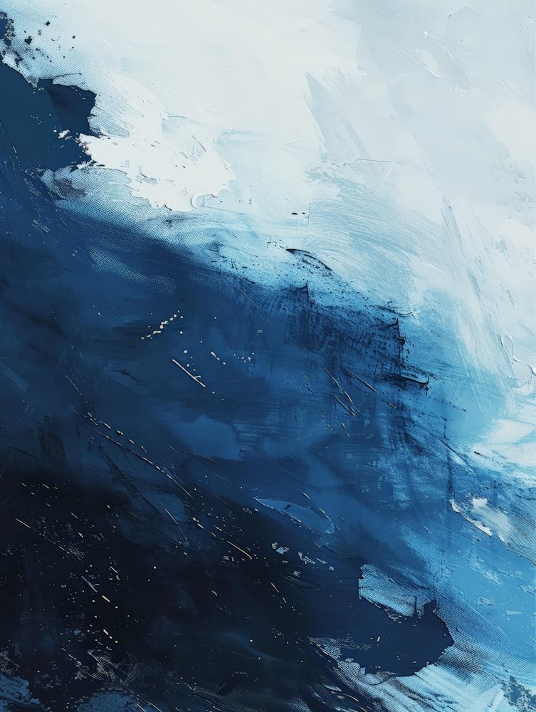 Abstract Blue Painting 17