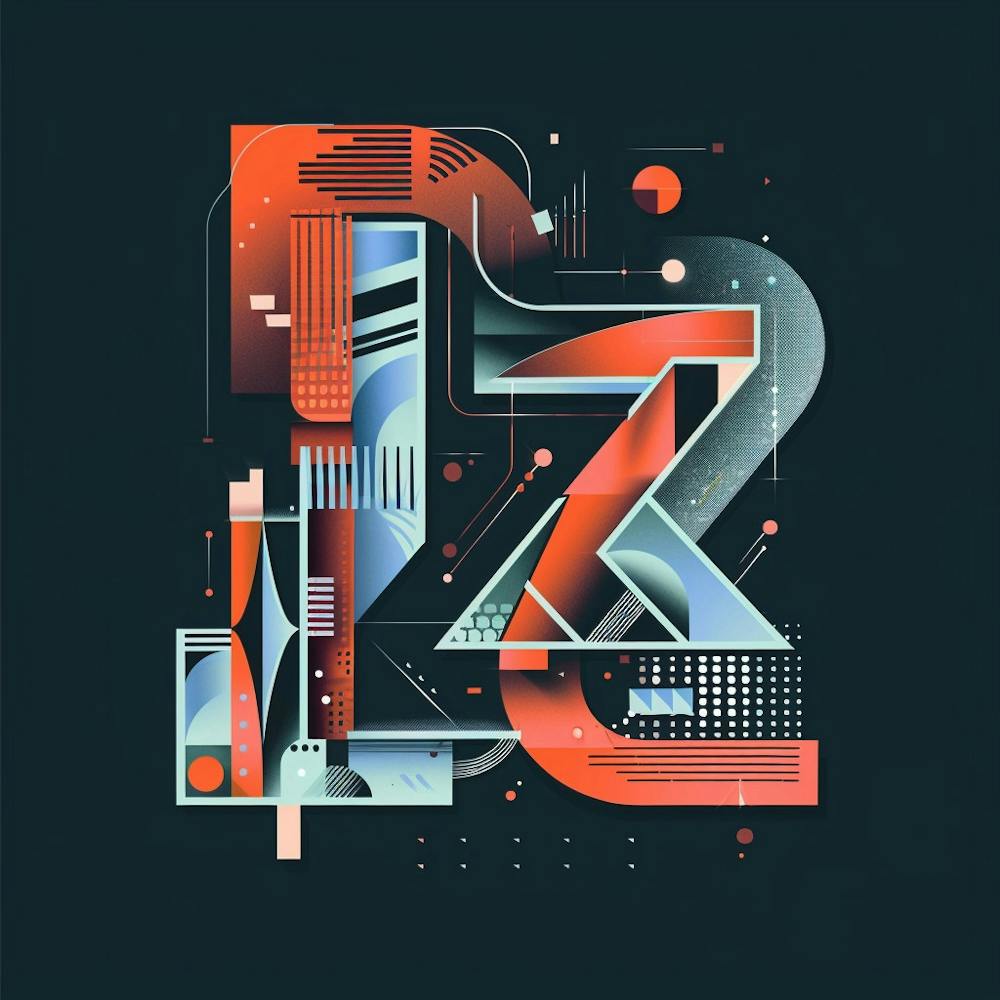 Abstract Letter Z
