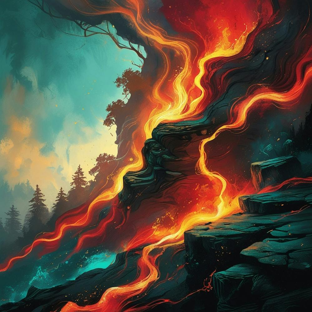 Lava Painting