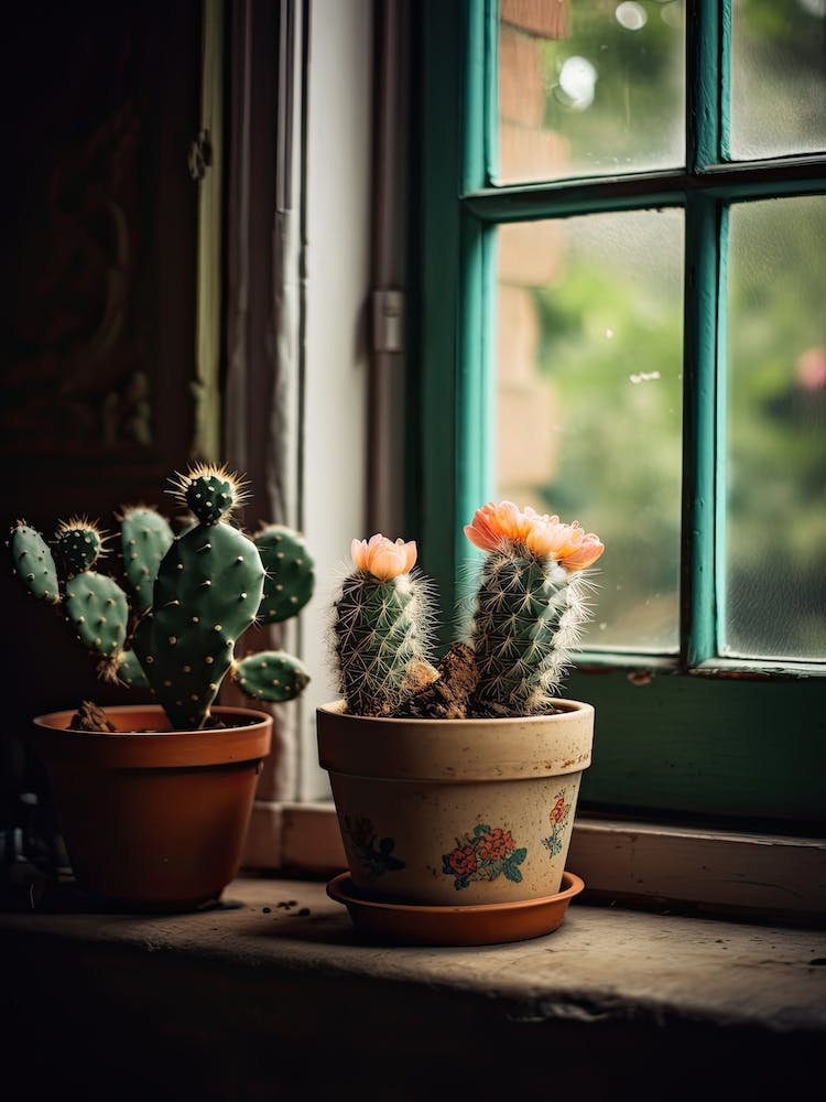 Pincushion Cactus Window 2