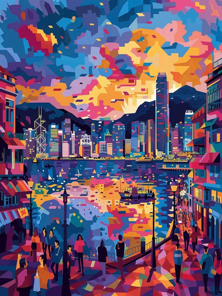 Hong City Skyline, Contemporary Art, Souvenir