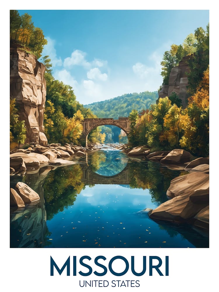 Affiche de voyage Missouri