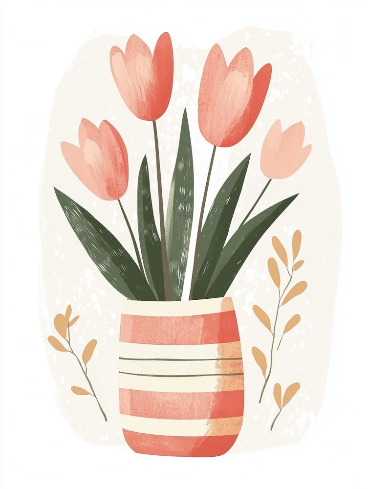 Tulpen in einer Vase 43