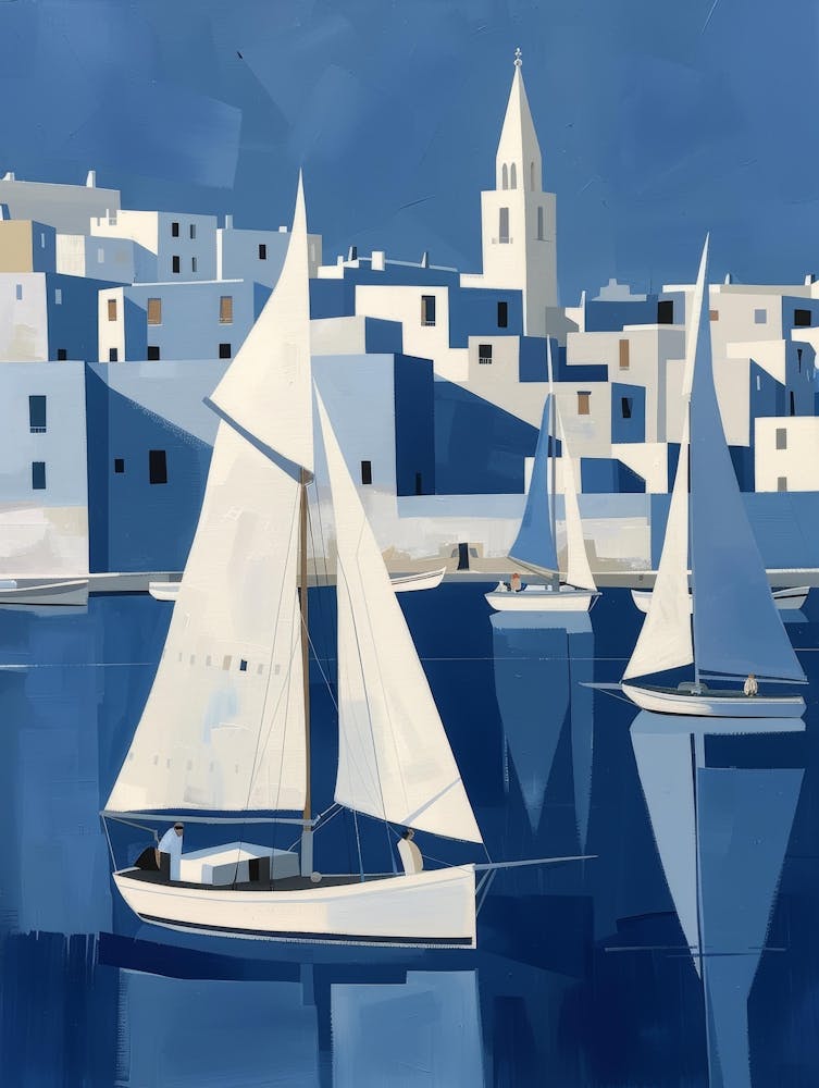 Sailboats In Port
