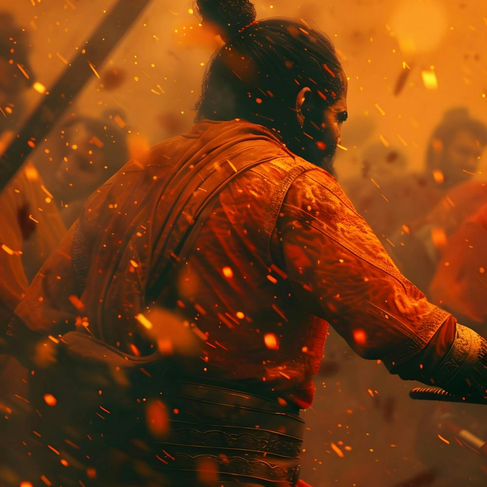 Warrior In A Battle
