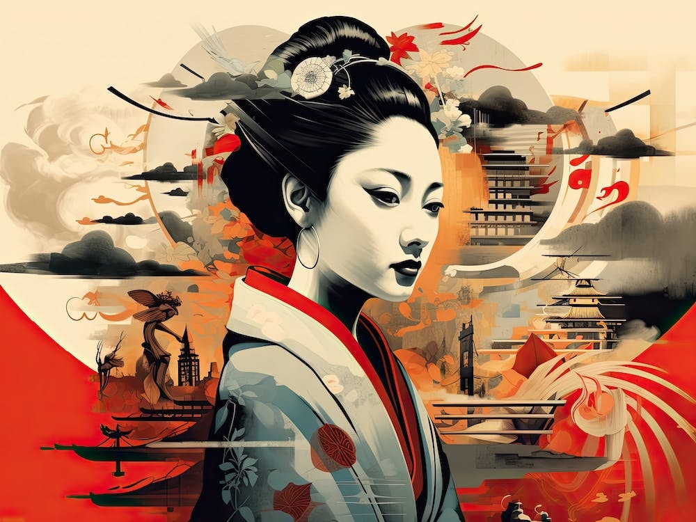 Illustration Face Geisha 2