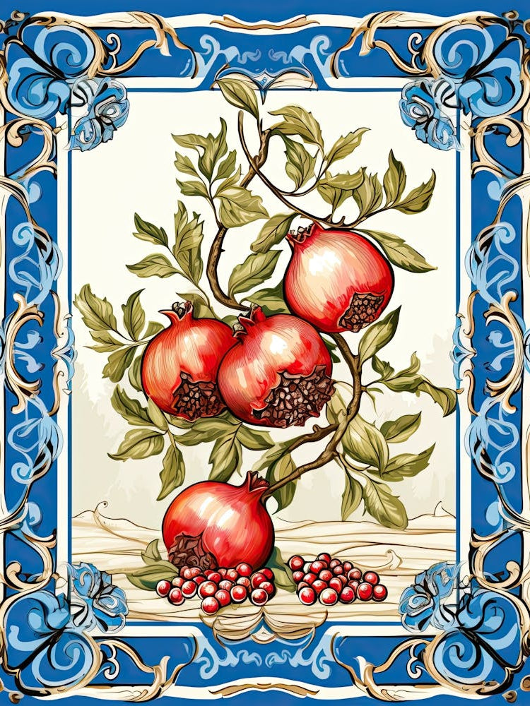 Pomegranate Illustration 6