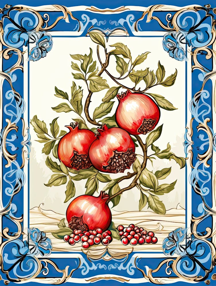 Pomegranate Illustration 6