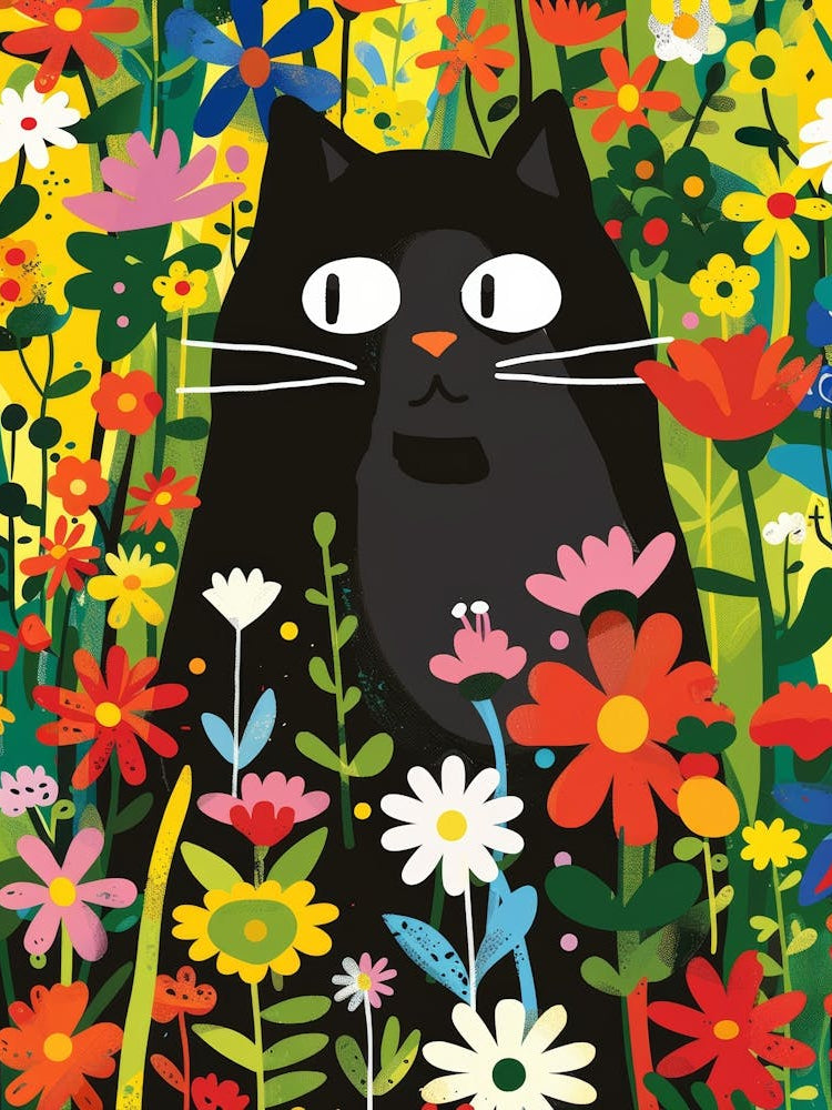 Cat In The Garden 21