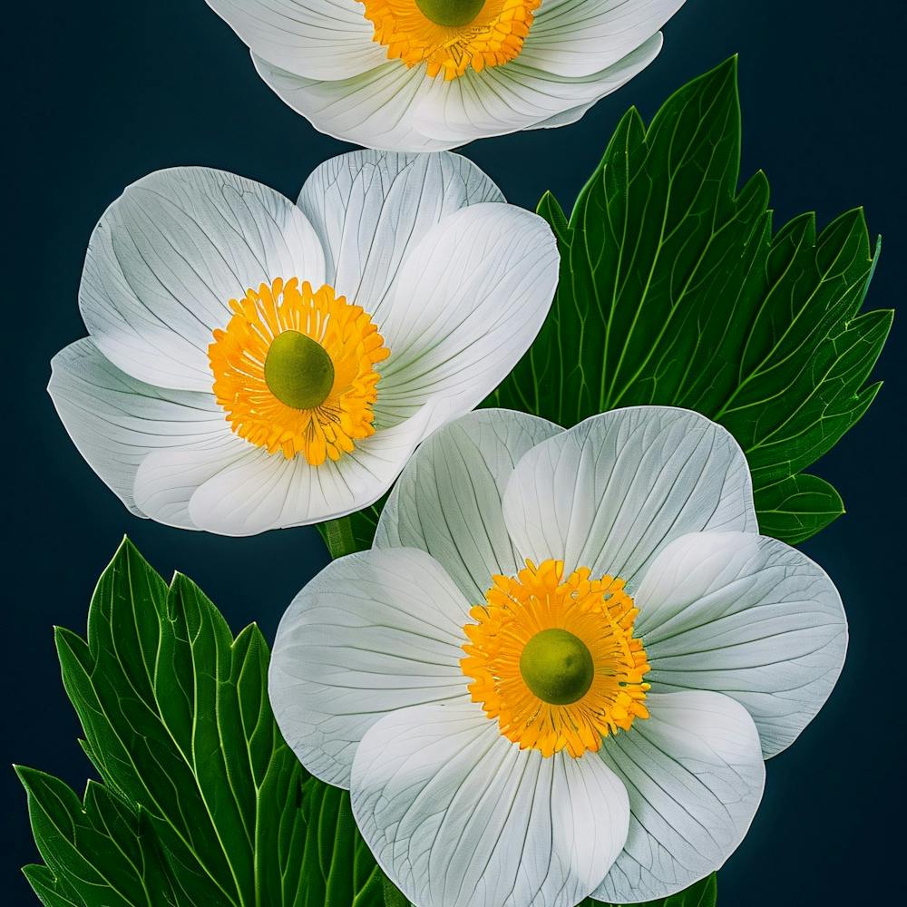 White Anemones