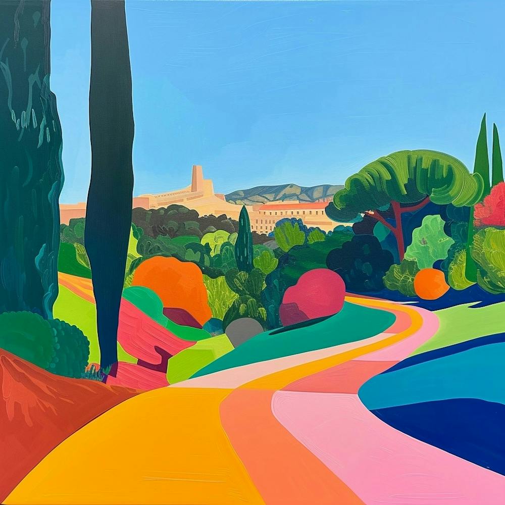 Abstract Park Collection Montjuc Park Barcelona 4