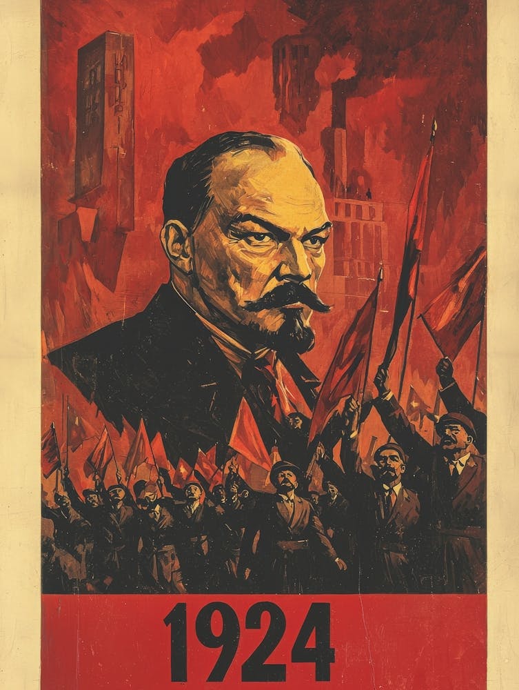 Aihrgdesign A Vintage Propaganda Poster Marking The Death Of