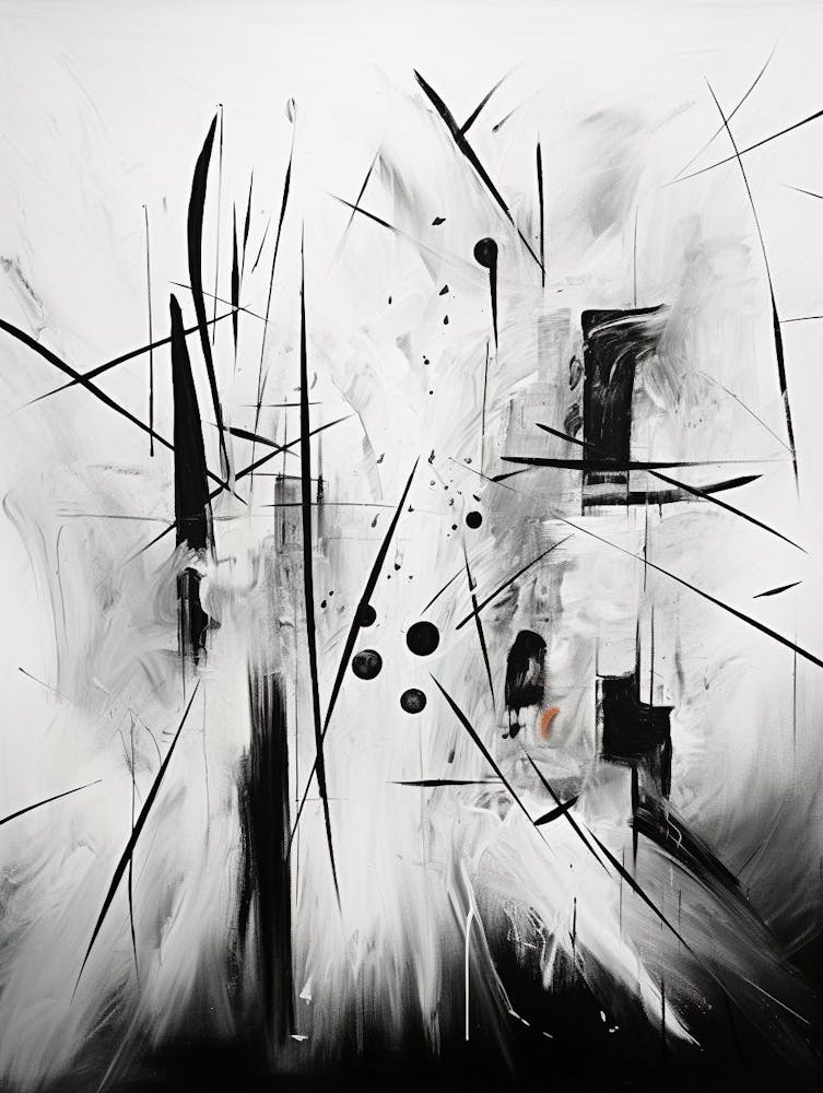 Conflict Abstract Black And White 2