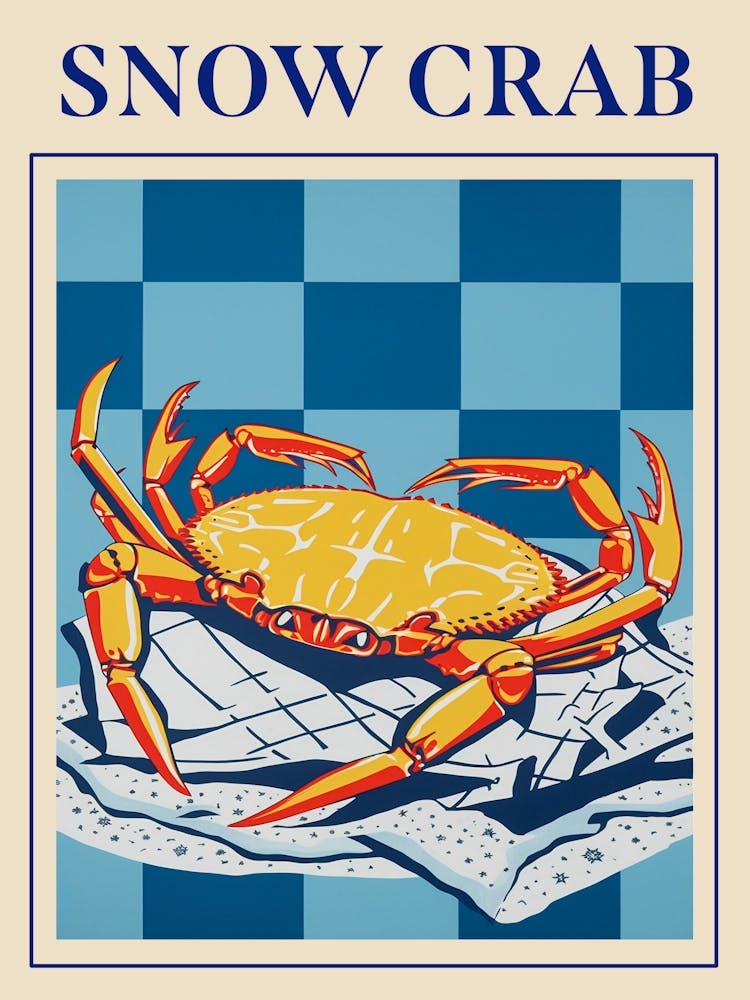 Snow Crab 2 Seafood Poster