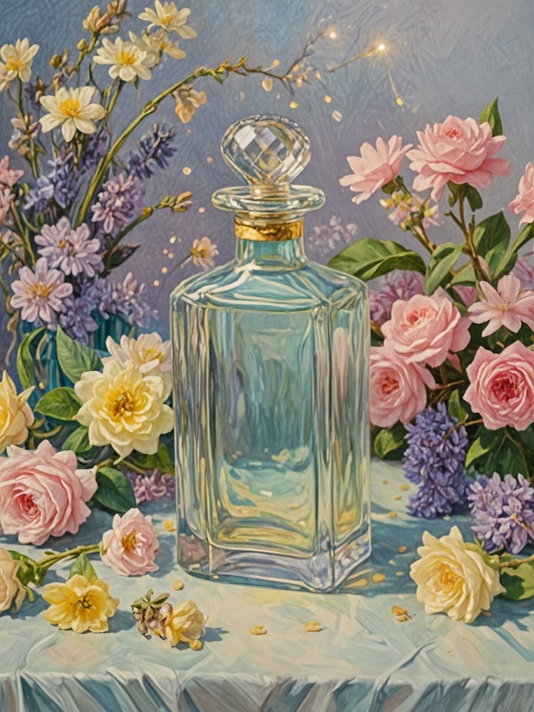 Floral Perfume Bottle
