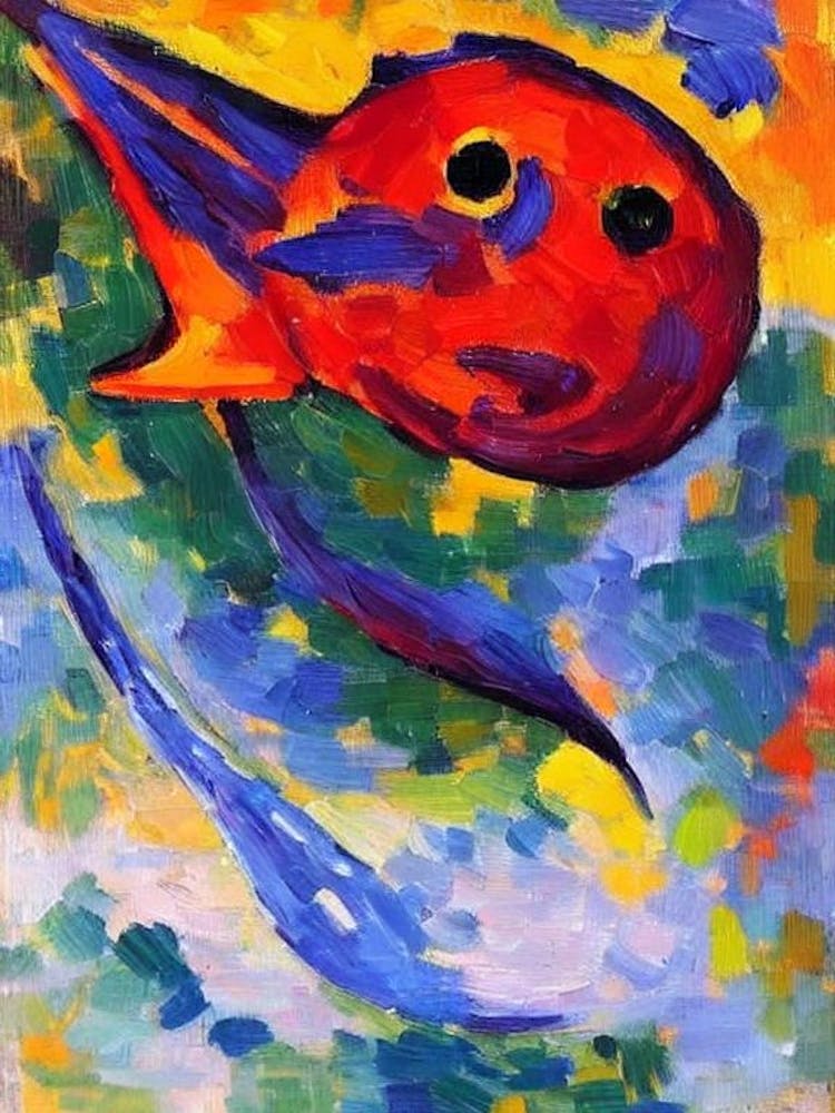 Anglerfish Matisse Inspired